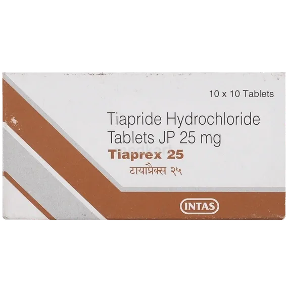 tiaprex 25mg tablet 10's
